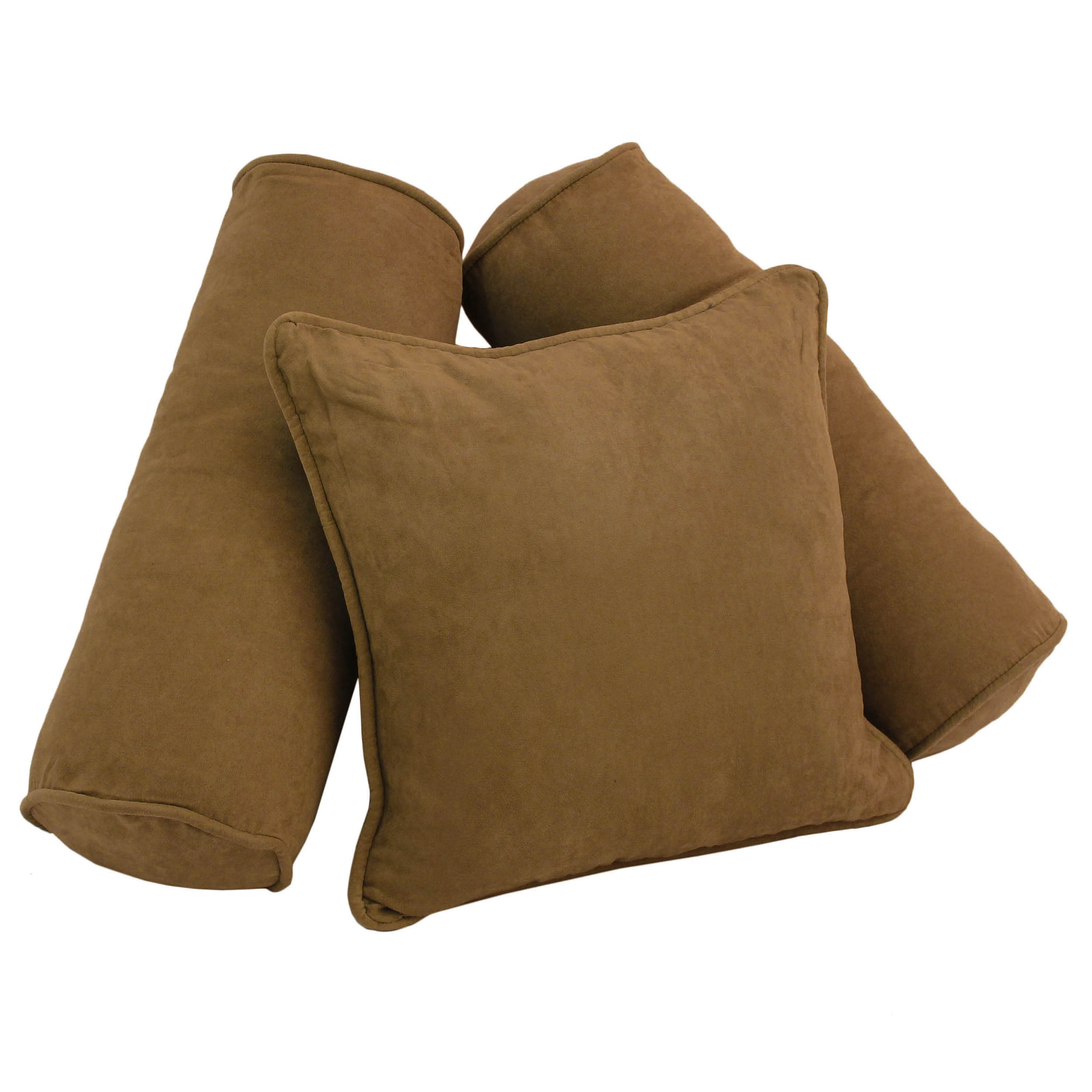 microsuede throw pillows