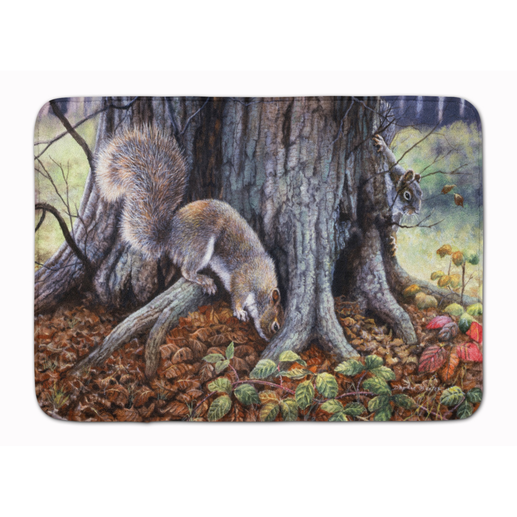 Caroline's Treasures Grey Squirrel Floor Mat - Thumbnail 3