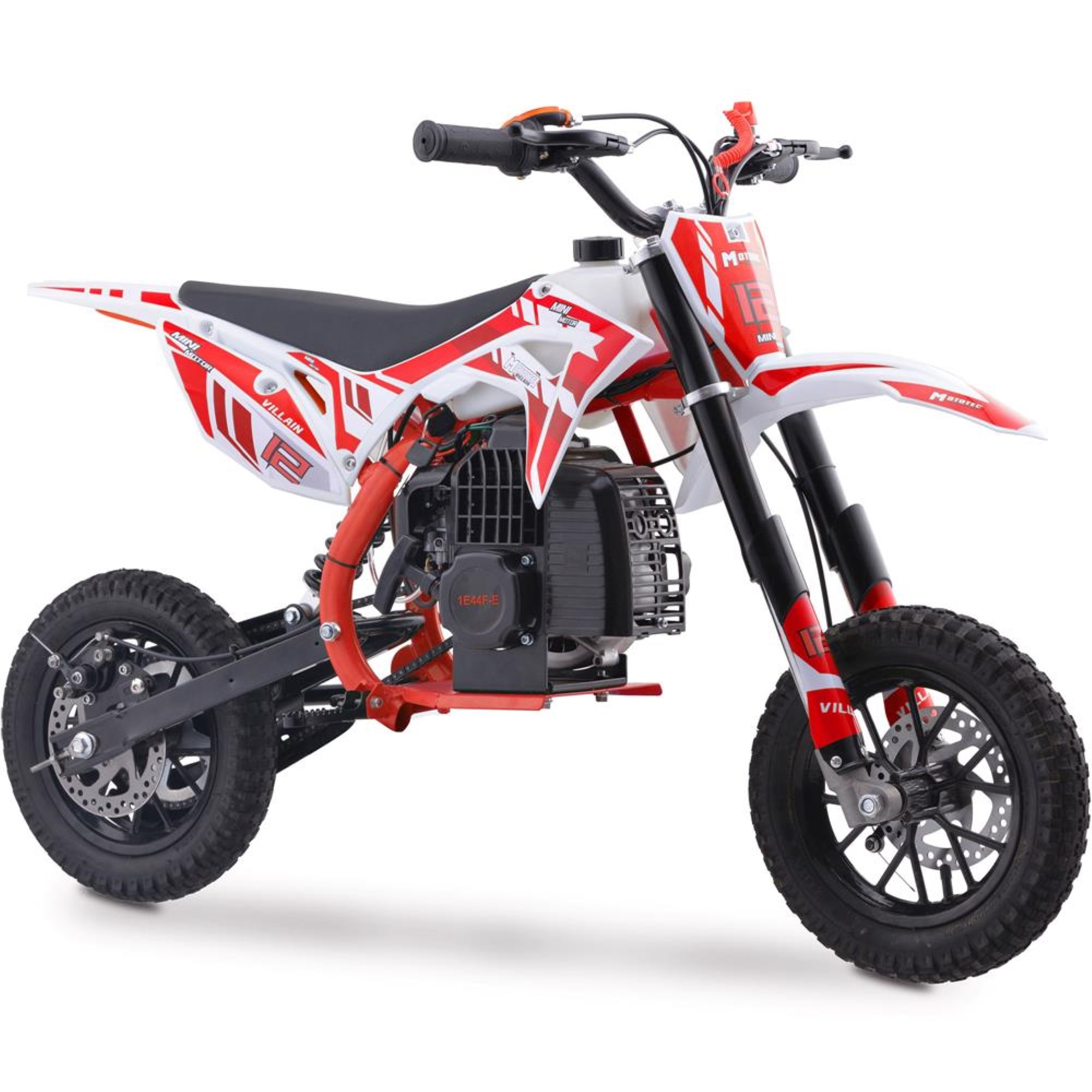 Mototec Villain 52Cc 2-Stroke Kids Gas Dirt Bike Red