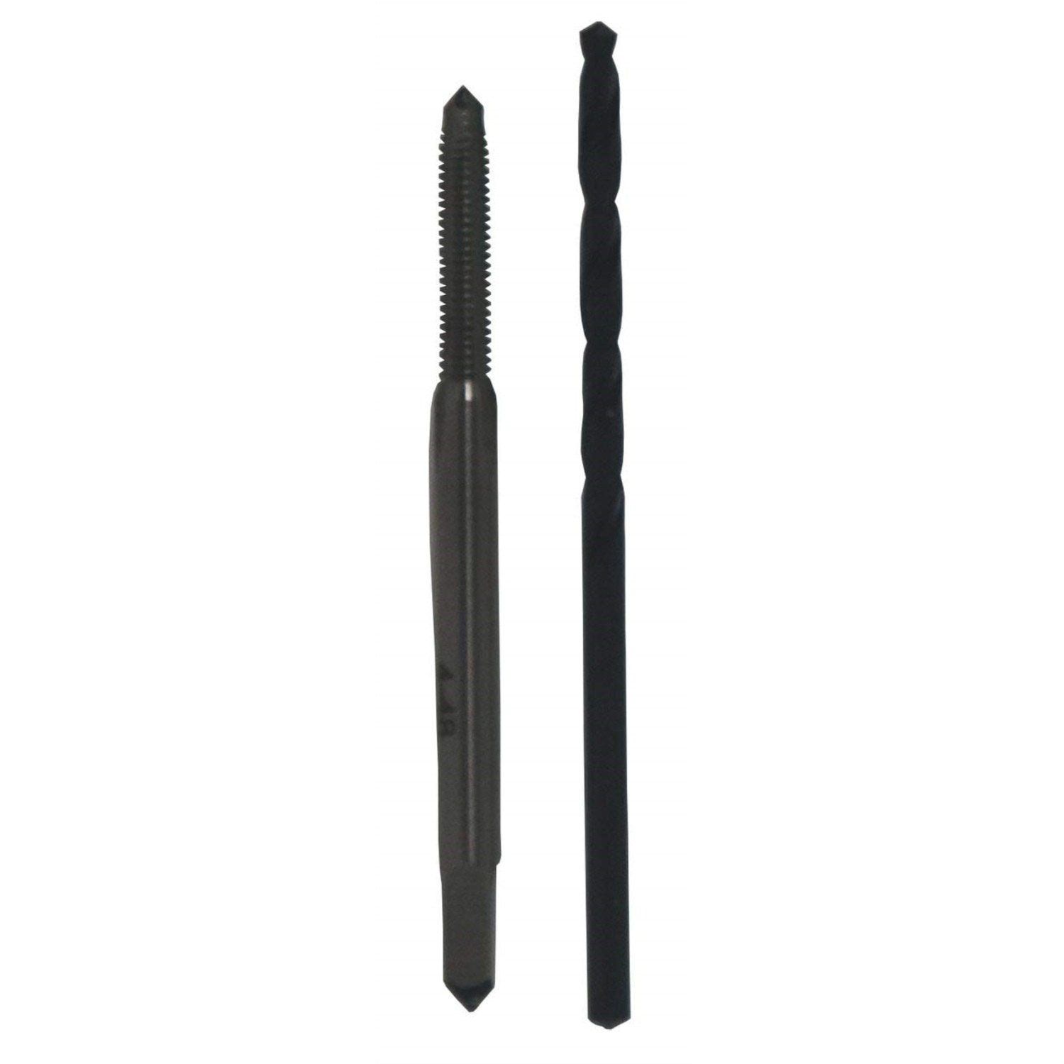 3-48 HSS Plug Tap and matching 47 HSS Drill Bit in plastic pouch. - Picture 1 of 3