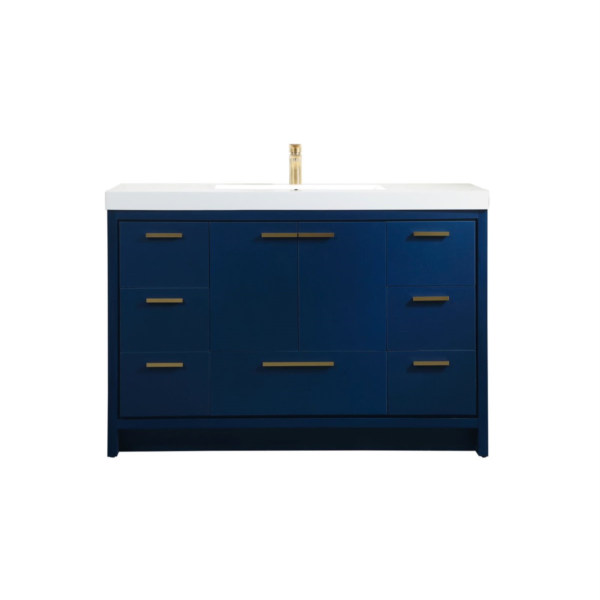 Elegant Decor 48 inch single bathroom vanity in Blue