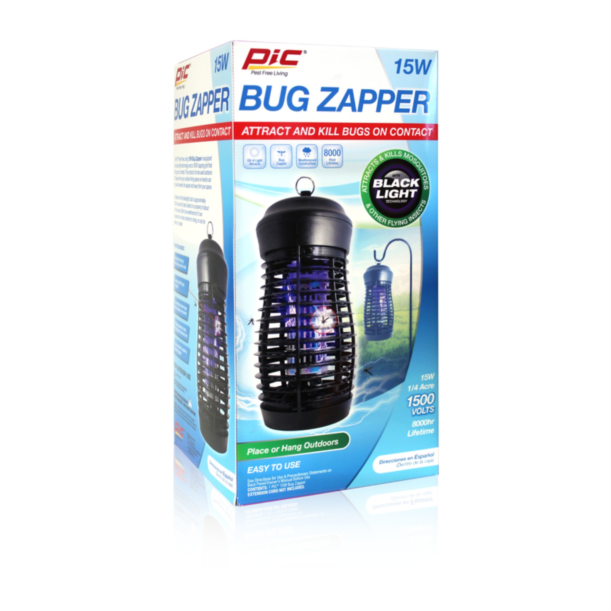 Bug Zapper 15W 1/4Acr
