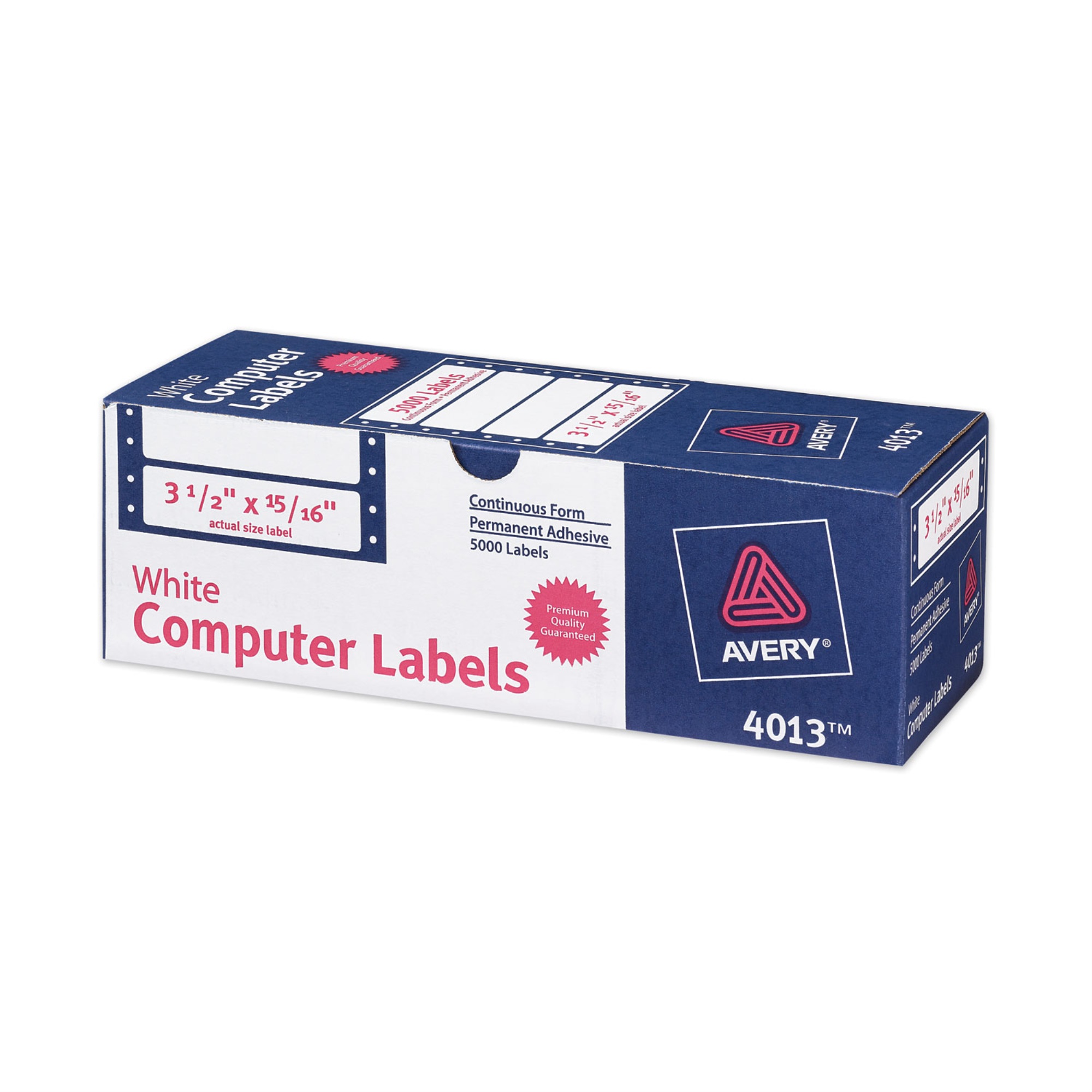 Avery Dot Matrix Printer Mailing Labels ,Label,Tab,3.5X15/16,5M/Bx