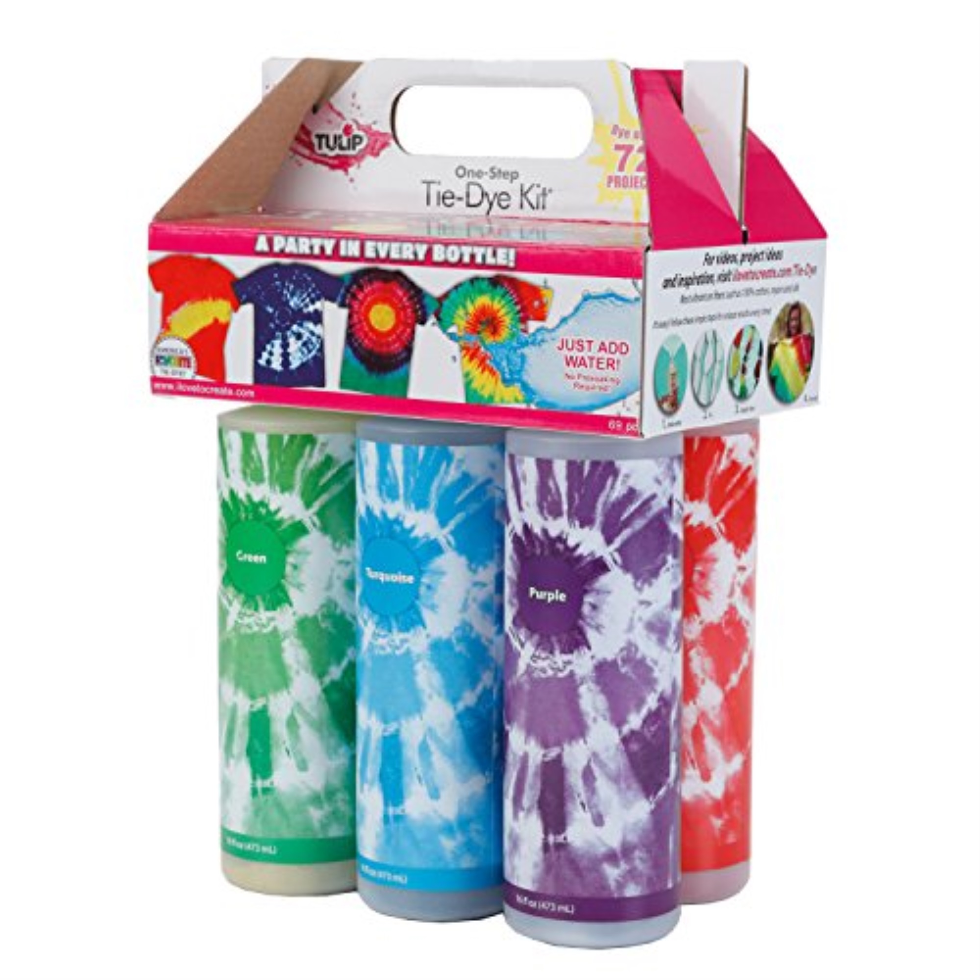 Tulip OneStep TieDye Kit Extra Large Block Party 16 oz Easy Squeeze