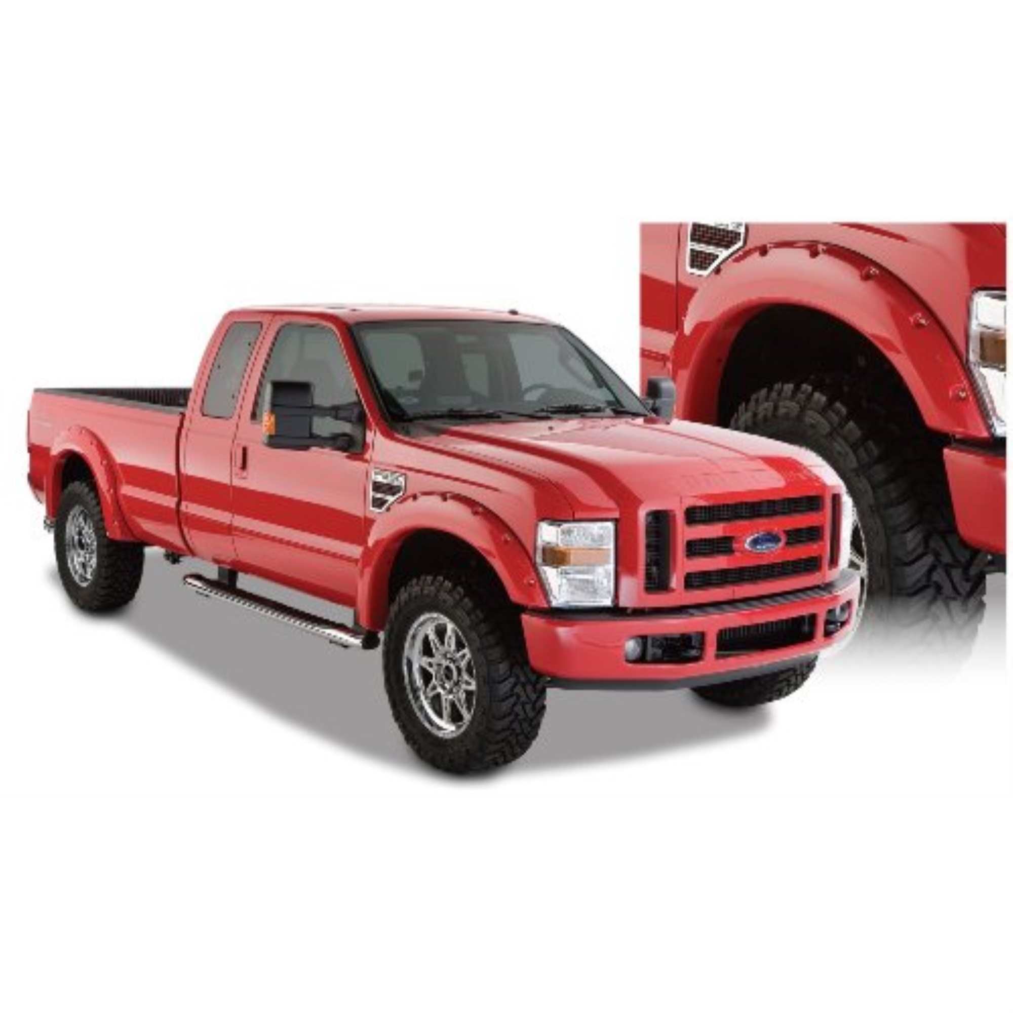 Bushwacker Fender Flares 2008 Ford Super Duty F250/350/450; Pocket