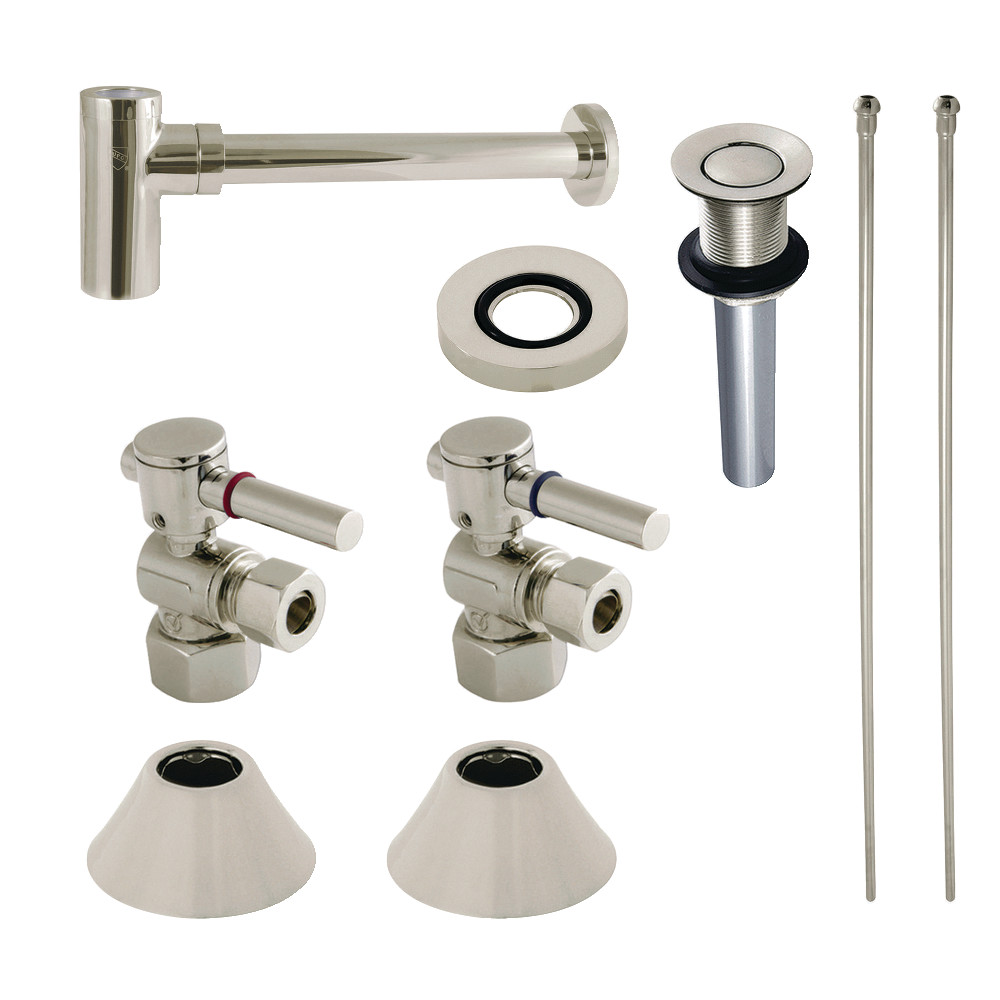 Kingston Brass CC43106DLVKB30 Modern Plumbing Sink Trim Kit with Bottle