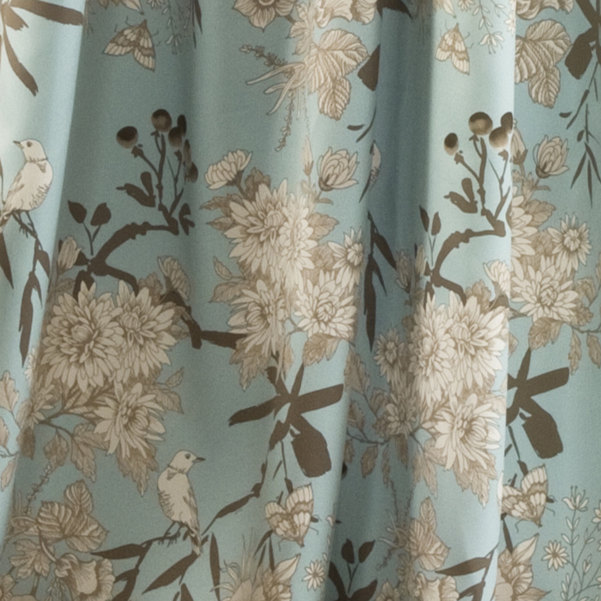 Lush Decor-Botanical Garden Room Darkening Window Curtain Panels 52X108 Set Okazja, niska cena