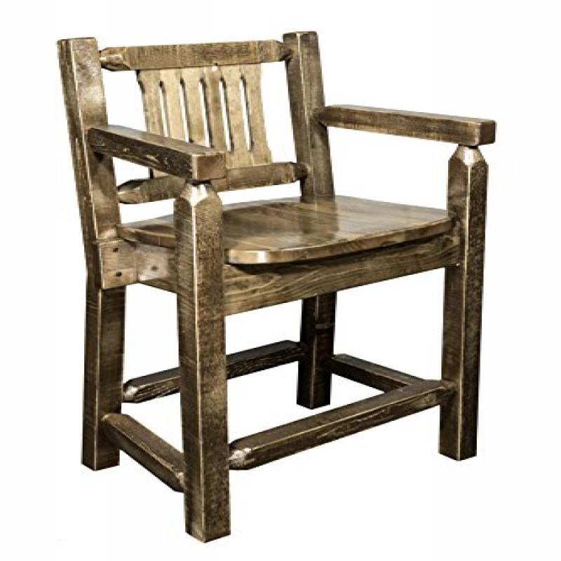 Homestead Collection Counter Height Captain's Barstool, Stain & Lacquer Finish