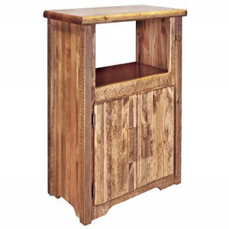 Homestead Collection Utility Stand, Stain & Clear Lacquer Finish