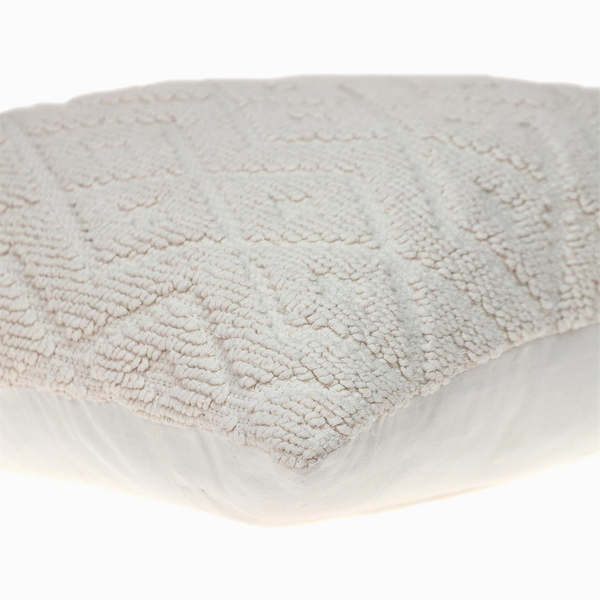Parkland Collection Sorrel Transitional White Throw Pillow PILM21451
