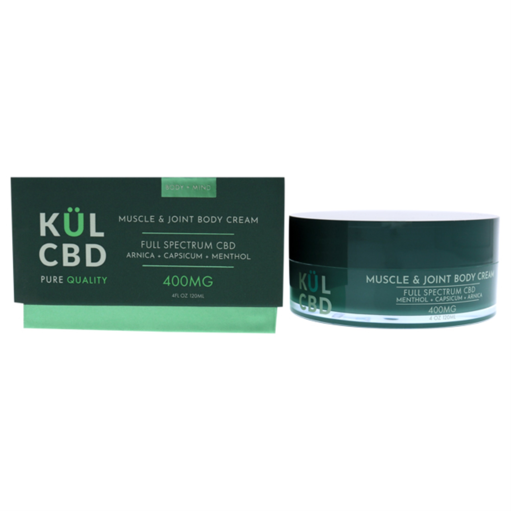 Muscle And Joint Body Cream Full Spectrum 400mg CBD by Kul CBD fir