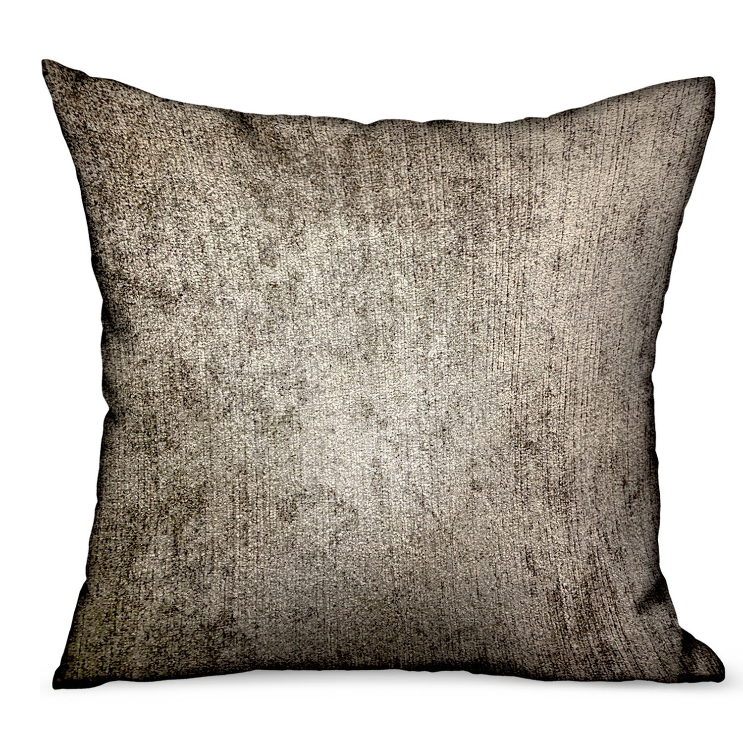 Plutus Harbor Sky Brown Solid Luxury Outdoor/Indoor Throw Pillow Double sided  18" x 18"