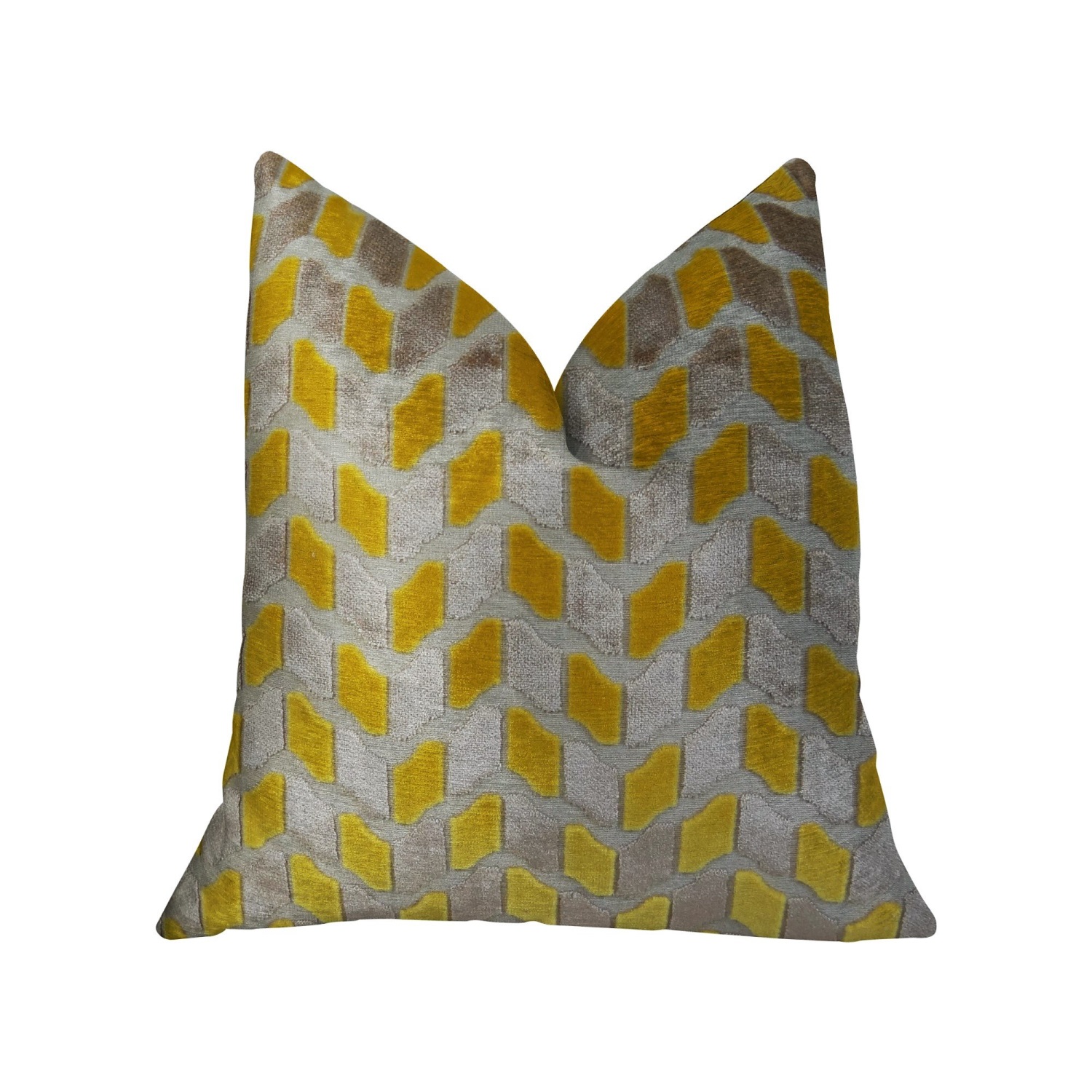 Plutus Velvet Rope Handmade Throw Pillow, (20" x 20")