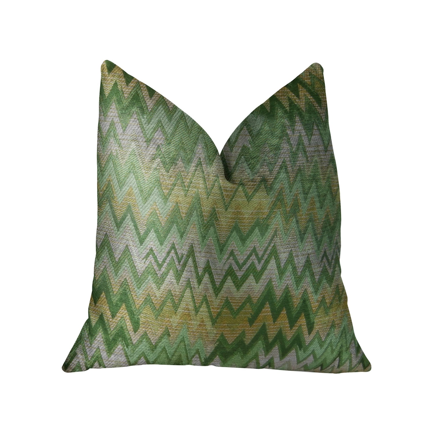 Plutus Peek Leaf Handmade Throw Pillow, (20" x 30" Queen)