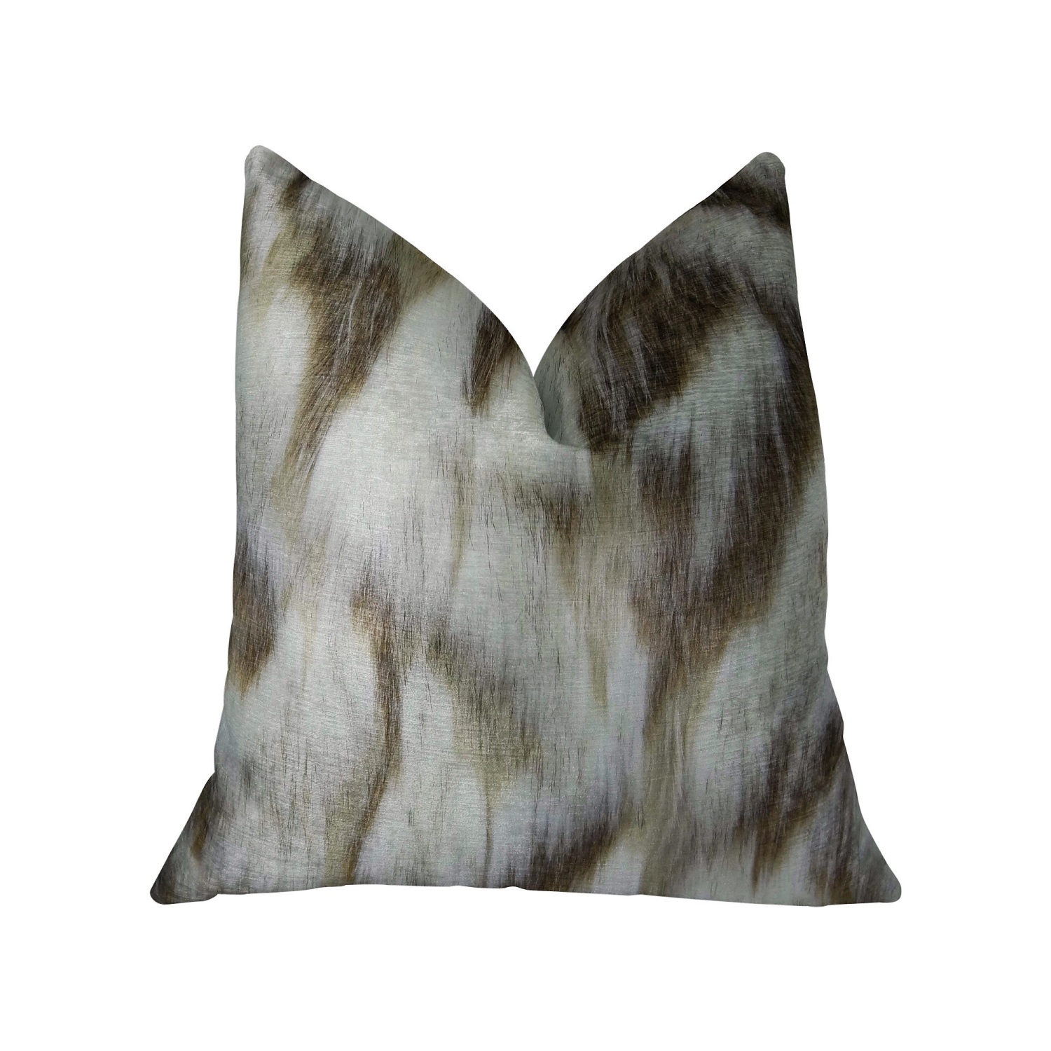 Plutus Tibet Faux Fox Handmade Throw Pillow, (Double sided  22" x 22")