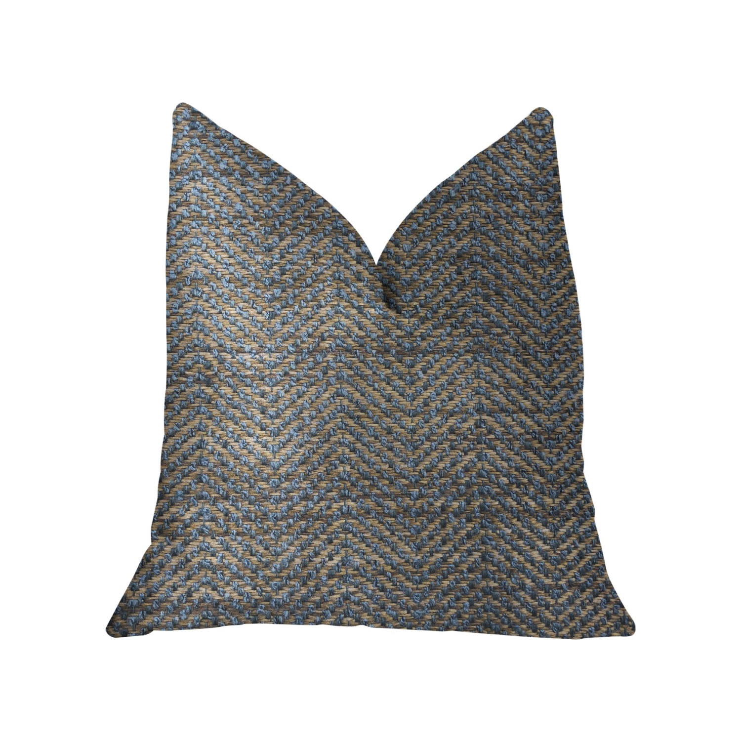 Plutus Everest Green and Gold Luxury Throw Pillow - Double sided  12" x 20"