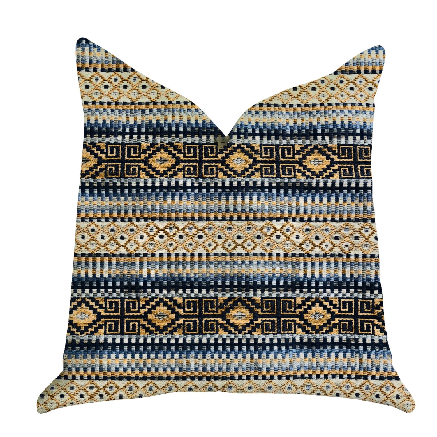 Plutus Daphne Diamante Textured Luxury Throw Pillow  - Double sided  20" x 26" Standard