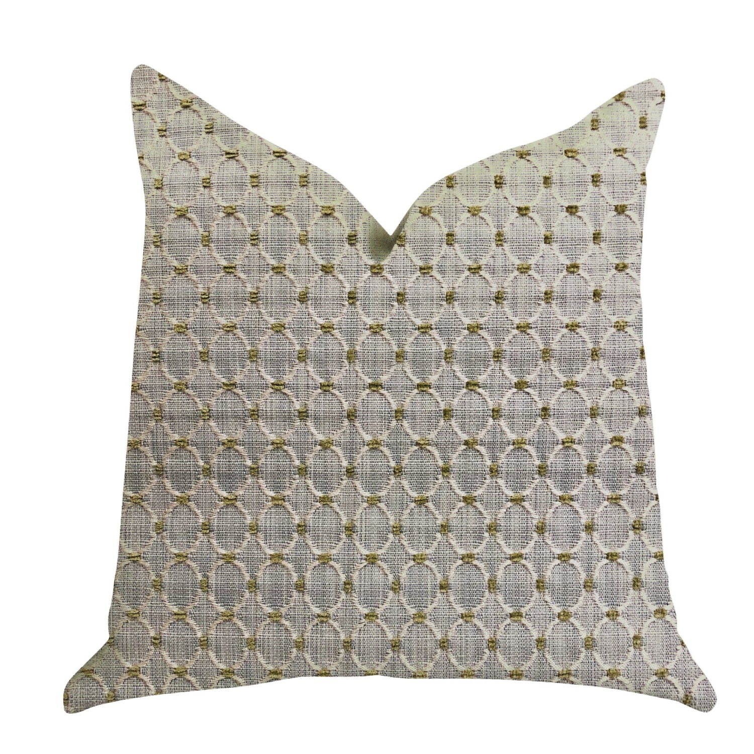 Plutus Circular Ringed Luxury Throw Pillow - Double sided  20" x 20"