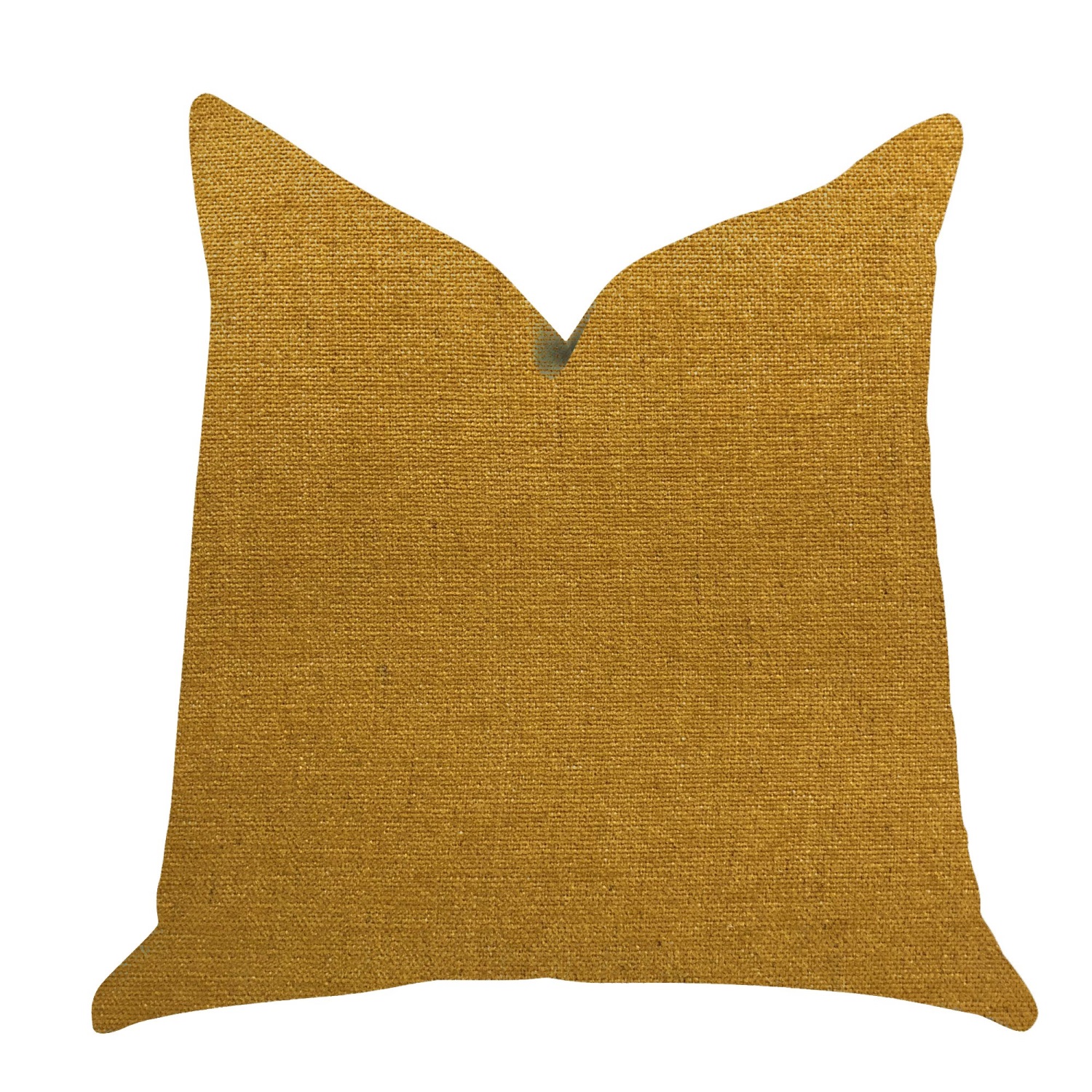 Plutus Wild Turmeric Luxury Throw Pillow in Gold  - Double sided  20" x 36" King