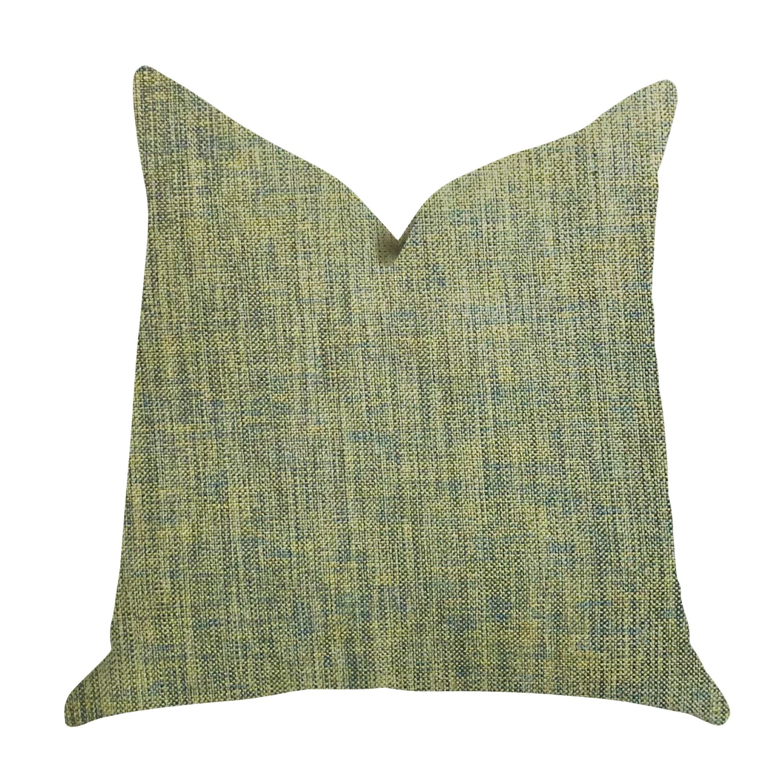 Plutus Mango Bliss Luxury Throw Pillow in Green and Yellow Tones - Double sided  20" x 30" Queen