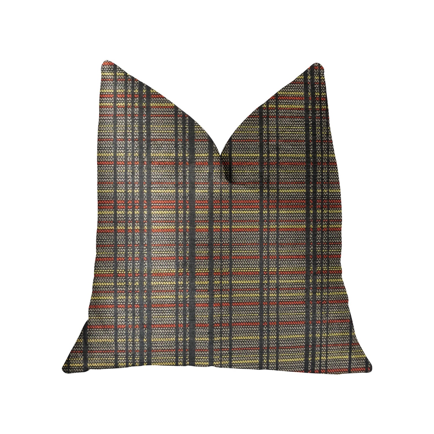 Plutus Grizzly Cay Gray Luxury Throw Pillow - Double sided  26" x 26"