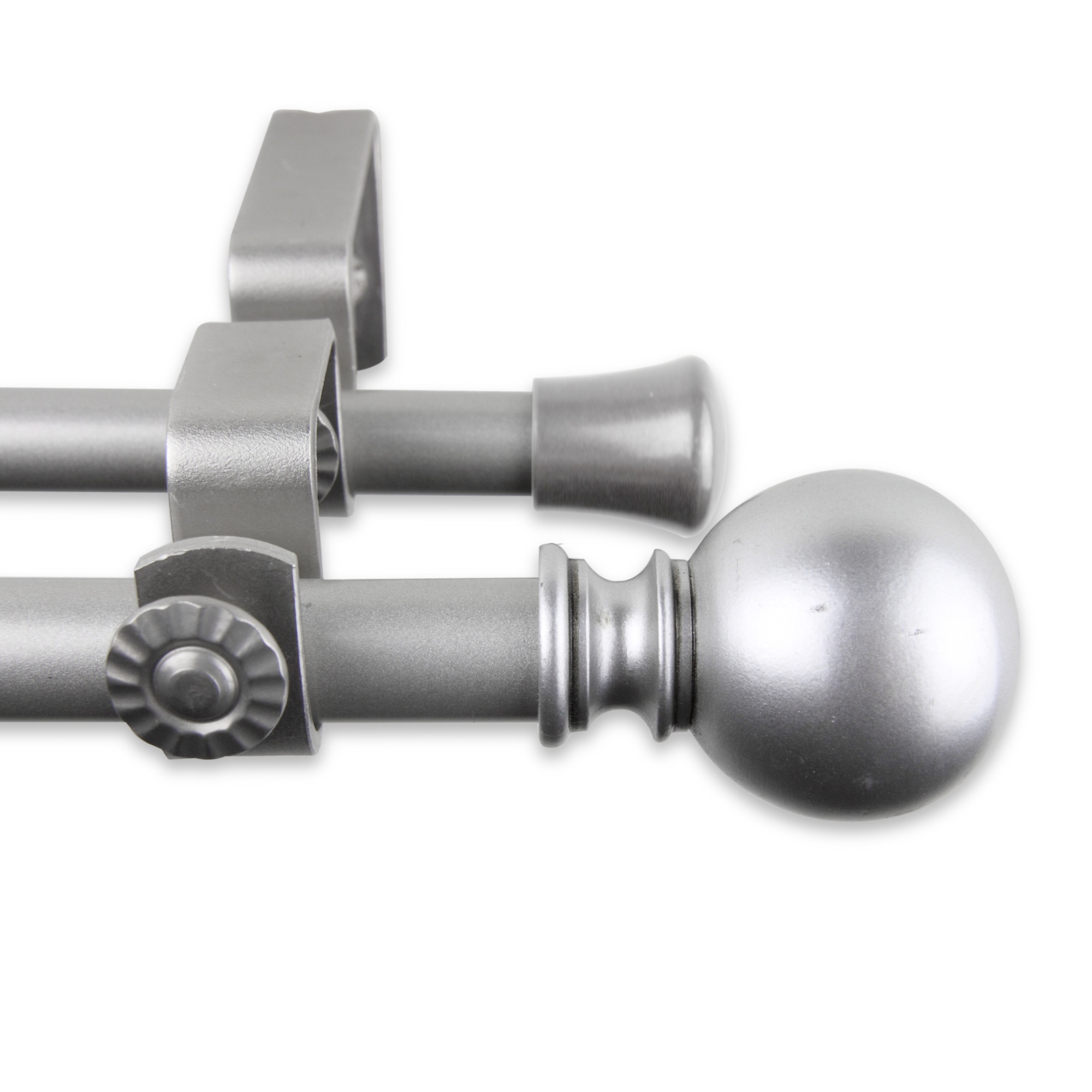 Mona Double Curtain Rod 5/8 inch 28-48 Inch - Satin Nickel Tania, dobra jakość