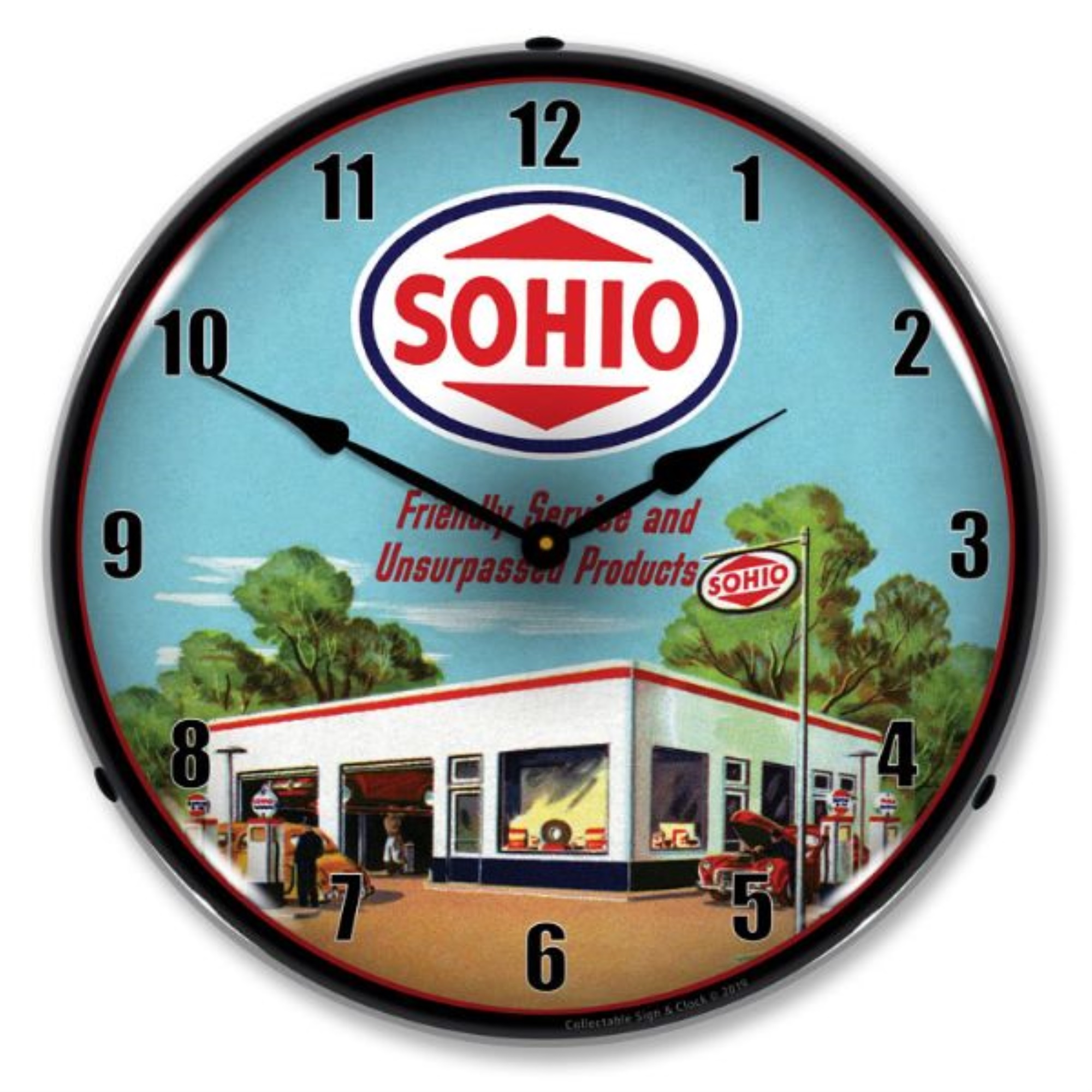 Collectible Sign & Clock 1906693 Sohio Gas Station clock Made in USA