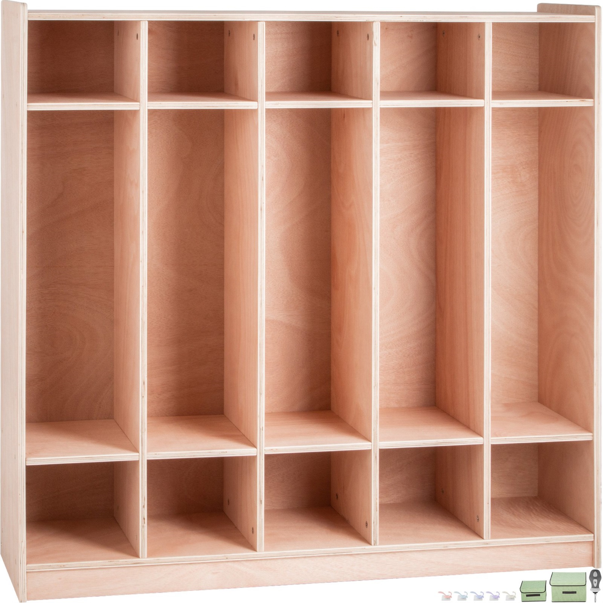 VEVOR Preschool Coat Locker Storage Cubby Locker 5section
