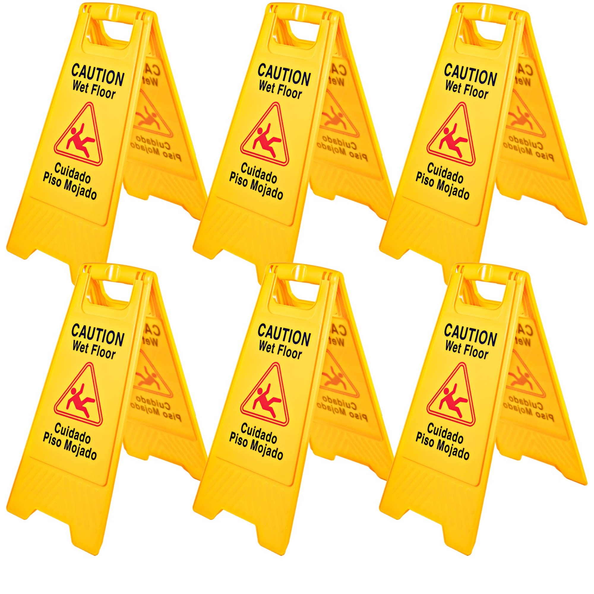 VEVOR Wet Floor Sign Caution Wet Floor Yellow Floor Wet Sign Double