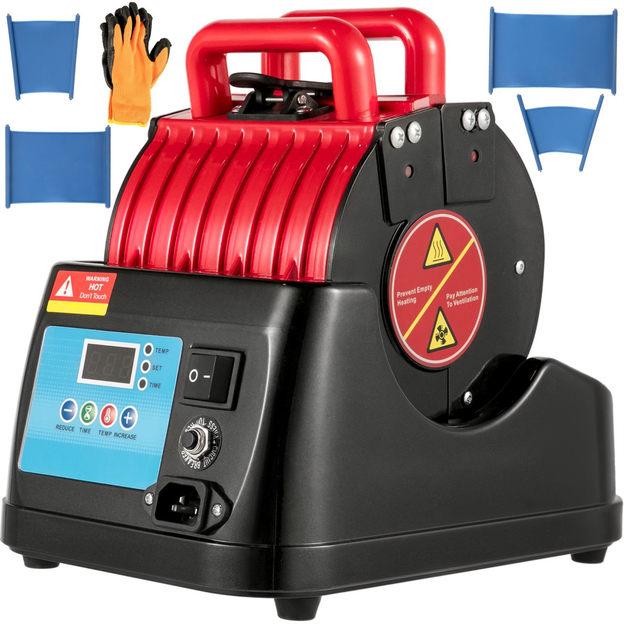 VEVOR KBJP610001RD0001V1 Heat Press Coffee Mug/bottle/cup 600w Digital