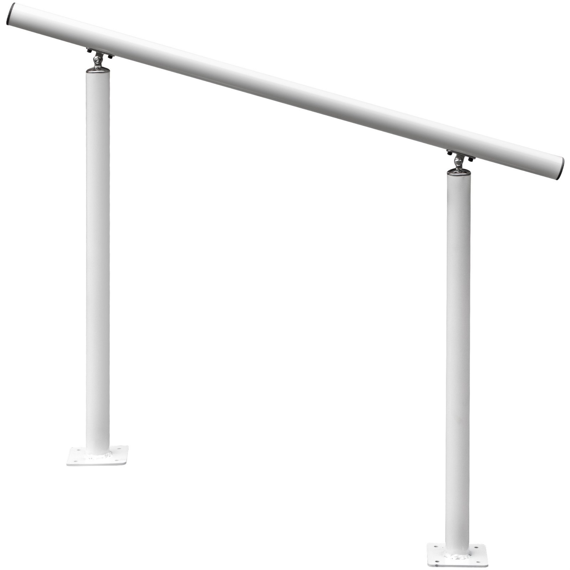 VEVOR Stair Handrail Outdoor Handrail Aluminum Fits 14 Steps 4ft