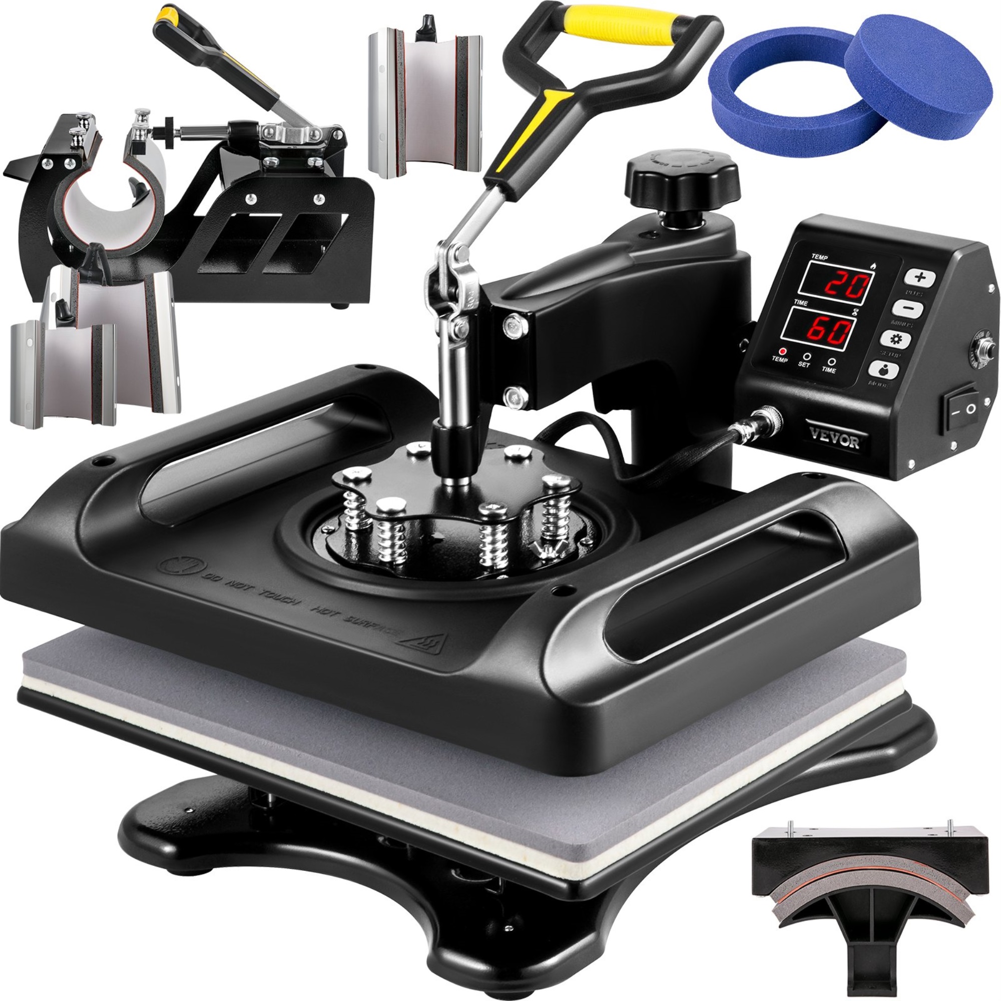 VEVOR Vevor Heat Press Machine Sublimation Machine 12 X 15 Inch 8 In 1