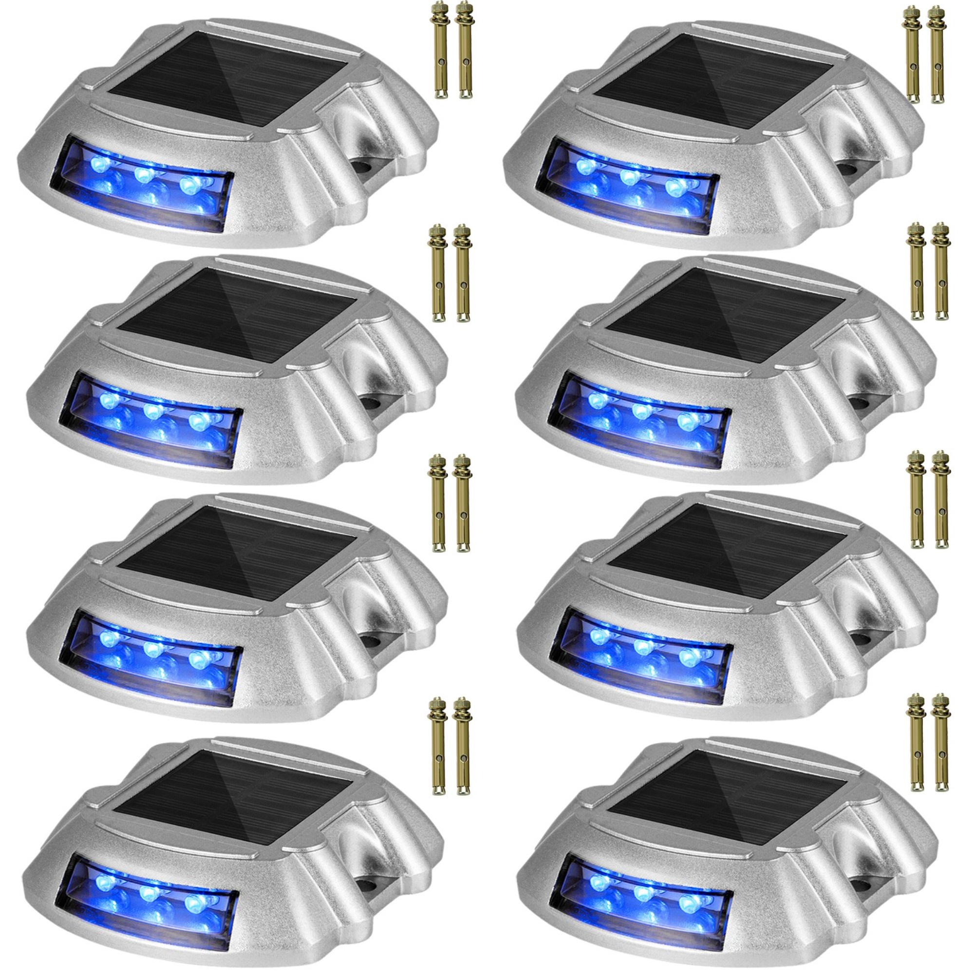 VEVOR Driveway Lights, Solar Dock Lights 8pack, Led Pathway Lights W