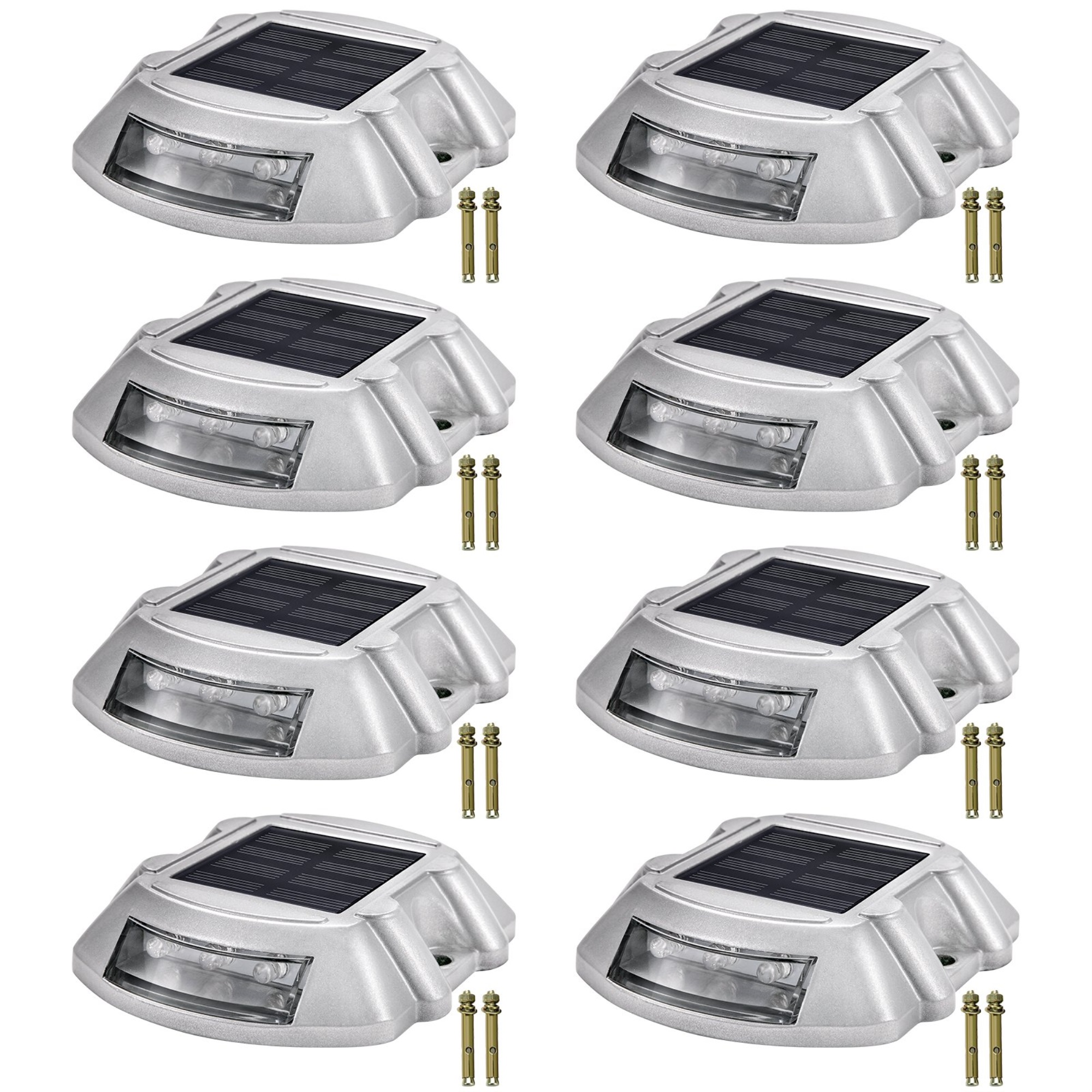 VEVOR Driveway Lights, Solar Dock Lights 8pack, Led Pathway Lights W