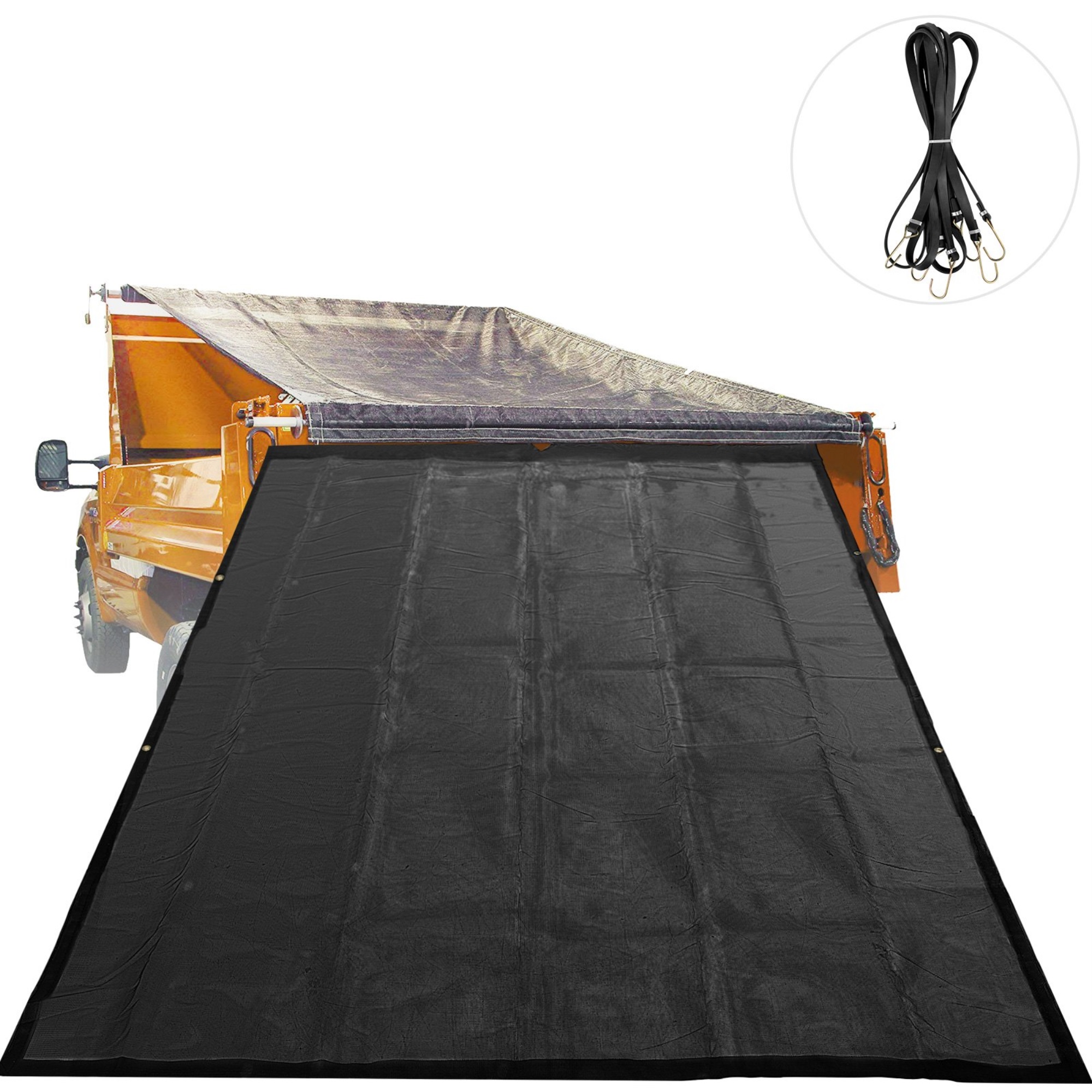 VEVOR Mesh Tarp 8' X 14' Dump Truck Trailer Protective Cover Canopy Sunshade Net Tarp