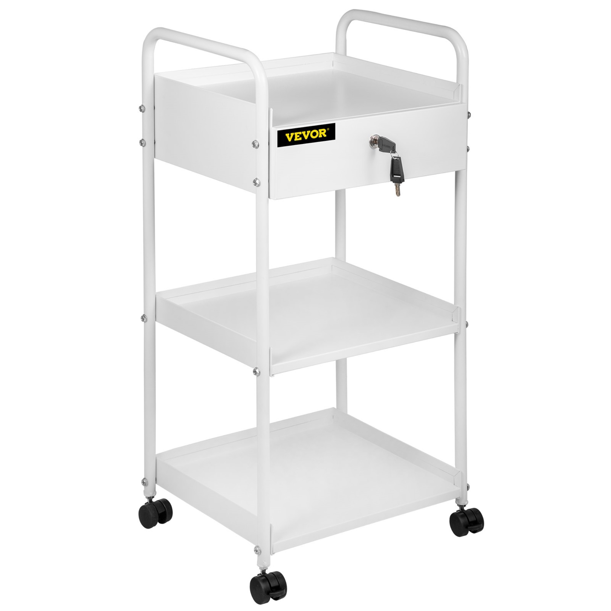 VEVOR Vevor Trolley Cart Dental Lab Trolley Steel Mobile Rolling