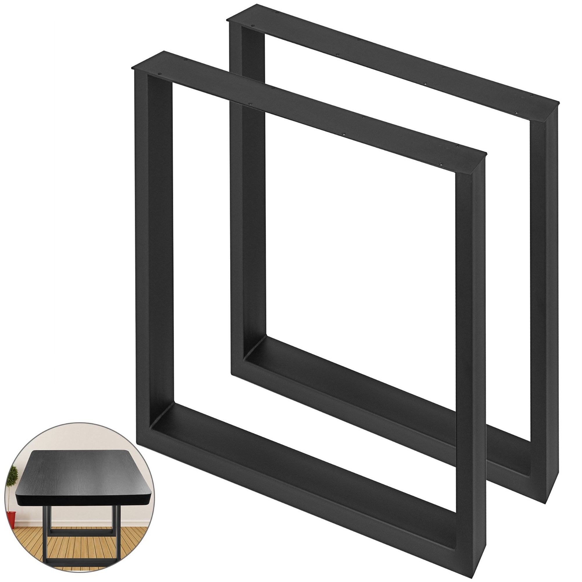 VEVOR Stainless Metal Table Legs 27.5'l U Shape For Dining Table Desk