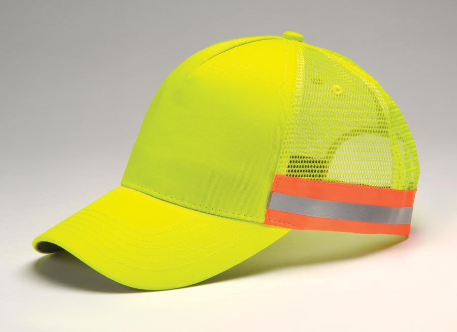 TRUCKER REFLECTOR Cap, HI-VIS YELLOW